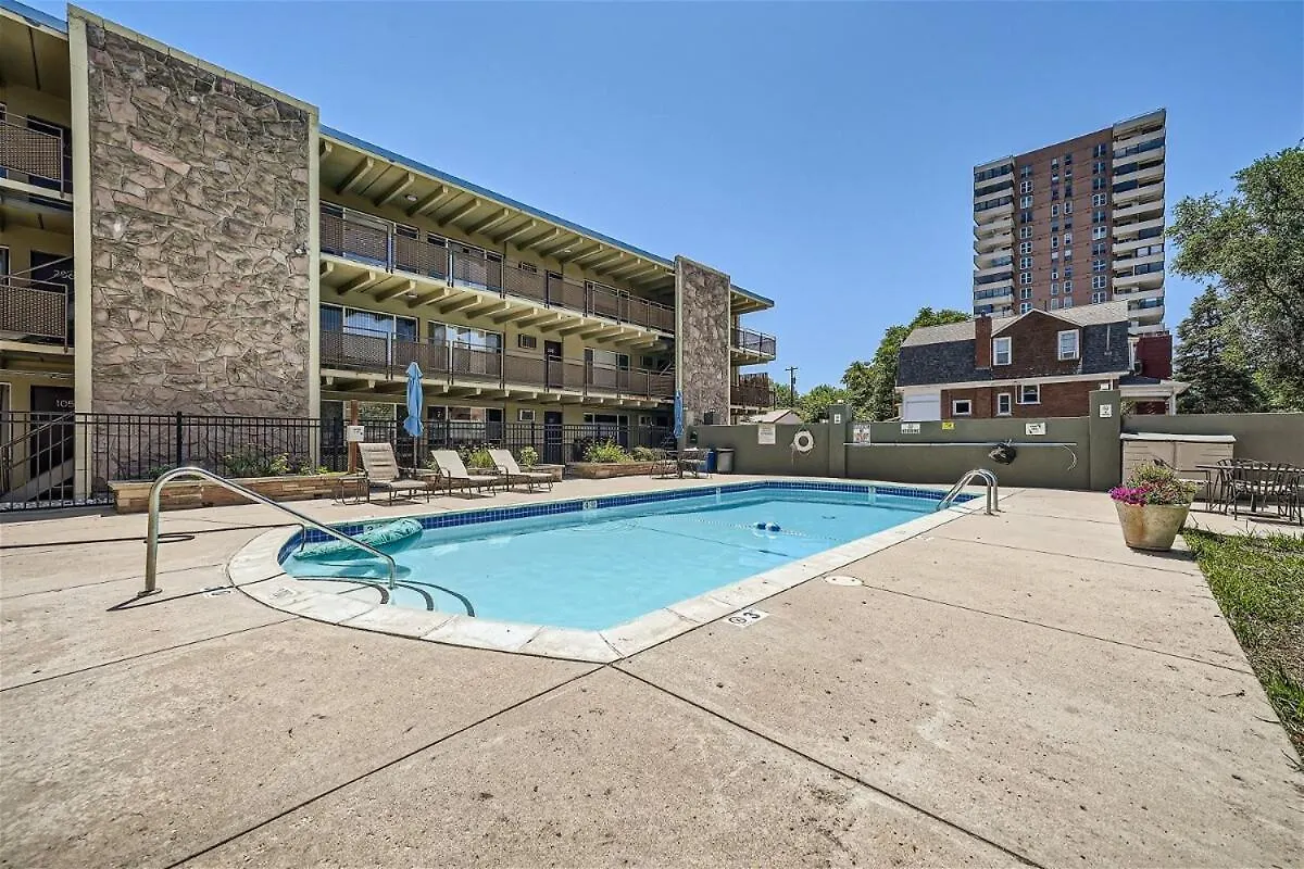 Апартаменты The Pink Pearl 1Bd 30 Day Pool Wash Park West Денвер США