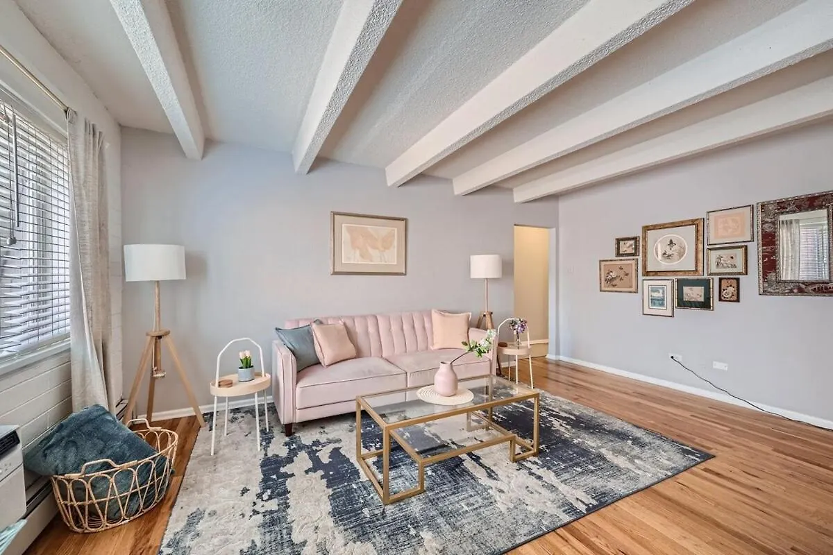 Апартаменты The Pink Pearl 1Bd 30 Day Pool Wash Park West Денвер США